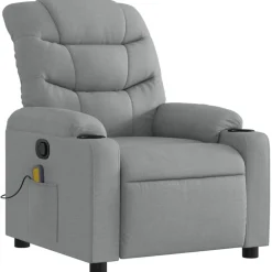 vidaXL Fauteuil de massage inclinable Tissu