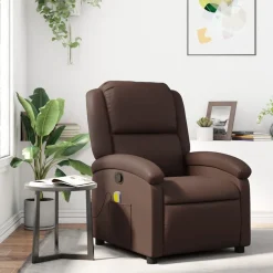 vidaXL Fauteuil de massage inclinable Similicuir