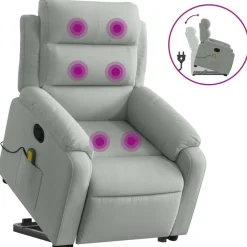 vidaXL Fauteuil de massage inclinable Velours