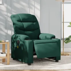 vidaXL Fauteuil de massage inclinable électrique Tissu