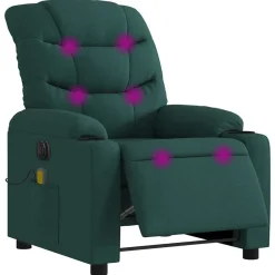 vidaXL Fauteuil de massage inclinable électrique Tissu