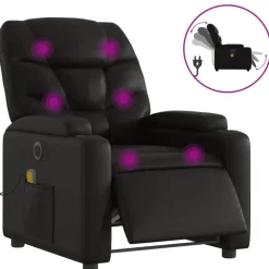 vidaXL Fauteuil de massage inclinable électrique similicuir