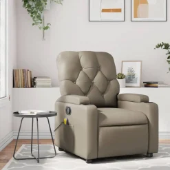 vidaXL Fauteuil de massage inclinable Similicuir