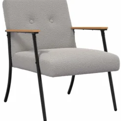 vidaXL fauteuil Tissu ressemblant à de la laine bouclée
