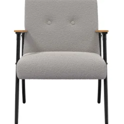 vidaXL fauteuil Tissu ressemblant à de la laine bouclée