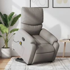 vidaXL Fauteuil inclinable de massage Tissu