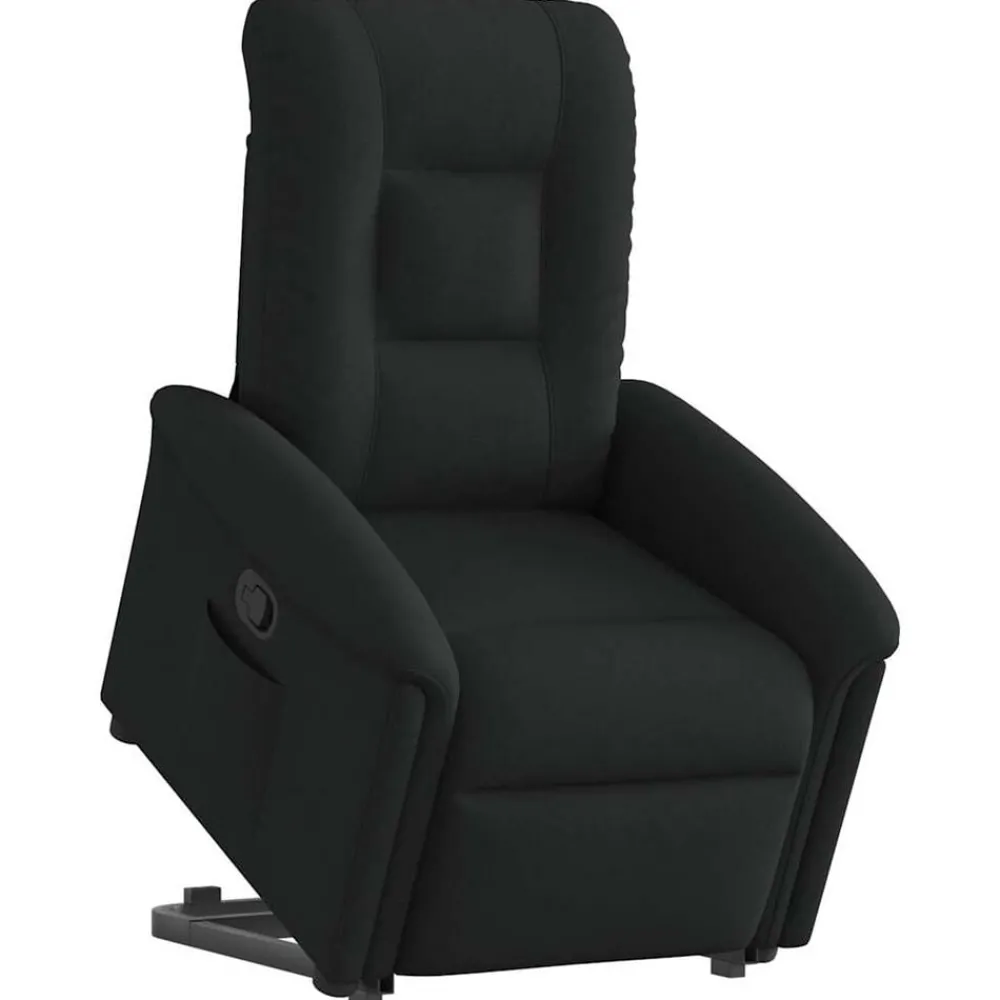 Fauteuils Et Chaises-vidaXL Fauteuil inclinable tissu Noir