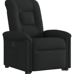 Fauteuils Et Chaises-vidaXL Fauteuil inclinable tissu Noir