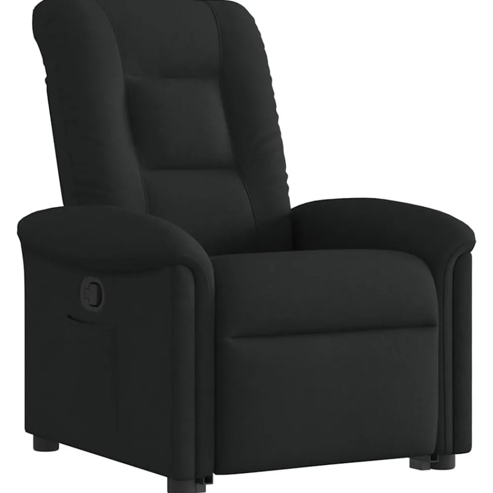 Fauteuils Et Chaises-vidaXL Fauteuil inclinable tissu Noir