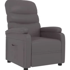 Fauteuils Et Chaises-vidaXL Fauteuil inclinable Similicuir Gris