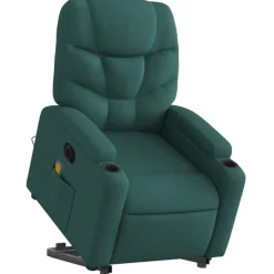 vidaXL Fauteuil inclinable de massage électrique Tissu