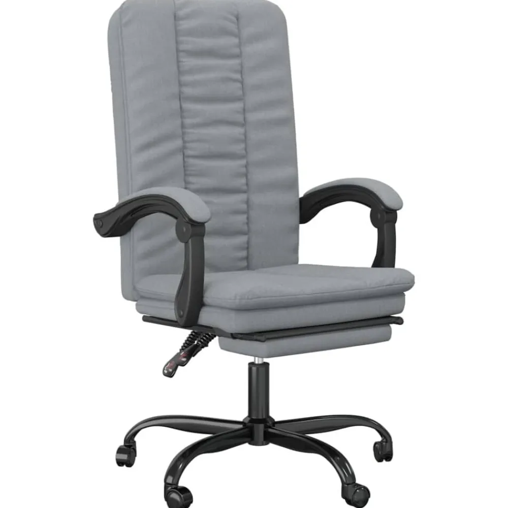 vidaXL Fauteuil inclinable de bureau Tissu