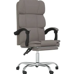 vidaXL Fauteuil inclinable de bureau Tissu