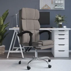 vidaXL Fauteuil inclinable de bureau Tissu