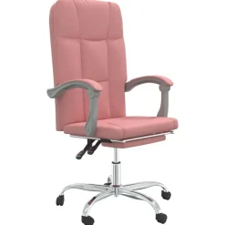 Meubles De Bureau-vidaXL Fauteuil inclinable de bureau Similicuir Rose