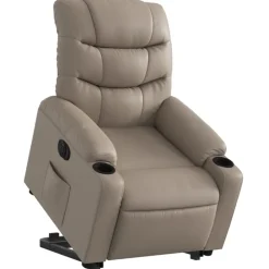 Fauteuils Et Chaises-vidaXL Fauteuil inclinable électrique similicuir Cappuccino