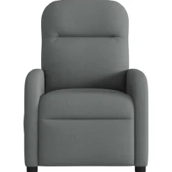 Fauteuils Et Chaises-vidaXL Fauteuil inclinable Tissu Gris foncé