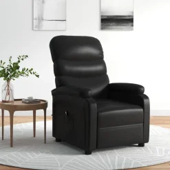 Fauteuils Et Chaises-vidaXL Fauteuil inclinable électrique Similicuir Noir