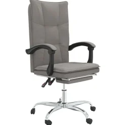 vidaXL Fauteuil inclinable de bureau Tissu