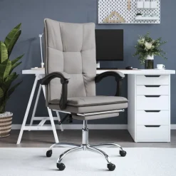 vidaXL Fauteuil inclinable de bureau Tissu