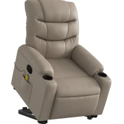 vidaXL Fauteuil inclinable de massage Similicuir