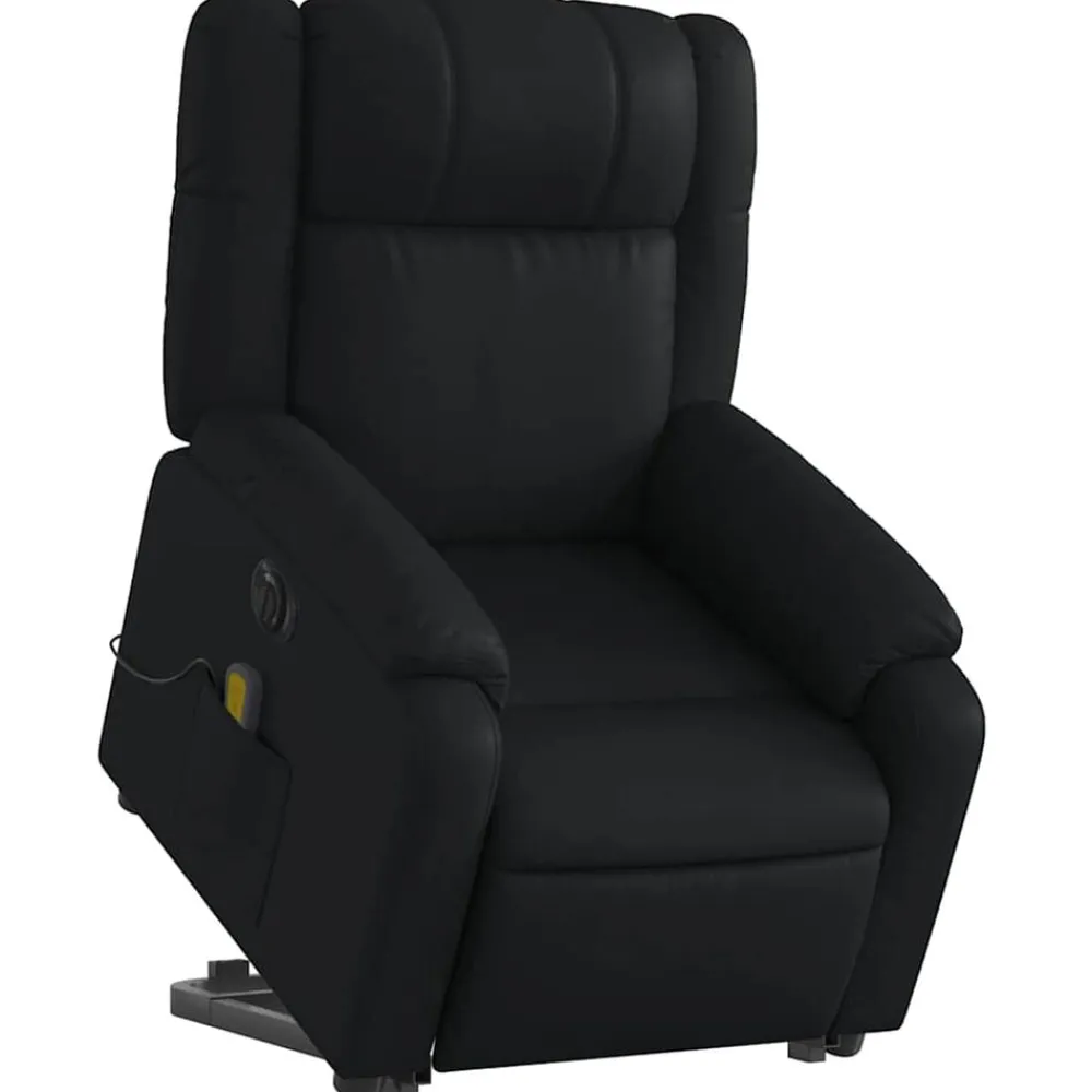 Fauteuils Et Chaises-vidaXL Fauteuil inclinable de massage électrique similicuir Noir