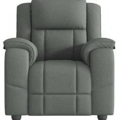 vidaXL Fauteuil inclinable Gris foncé Tissu