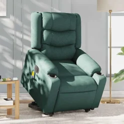vidaXL Fauteuil inclinable de massage électrique Tissu