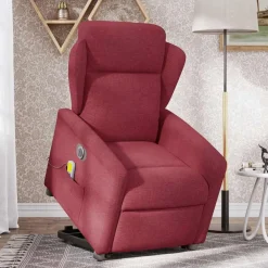 vidaXL Fauteuil inclinable de massage électrique Tissu