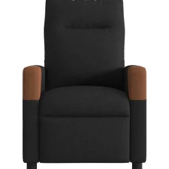 Fauteuils Et Chaises-vidaXL Fauteuil inclinable Tissu Noir