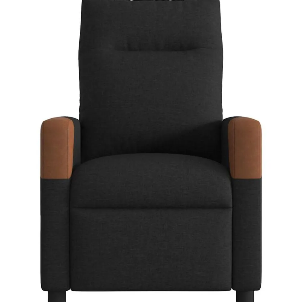 Fauteuils Et Chaises-vidaXL Fauteuil inclinable Tissu Noir
