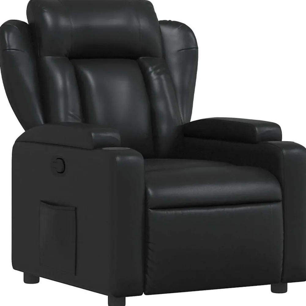 Fauteuils Et Chaises-vidaXL Fauteuil inclinable en similicuir Noir