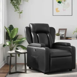 Fauteuils Et Chaises-vidaXL Fauteuil inclinable en similicuir Noir
