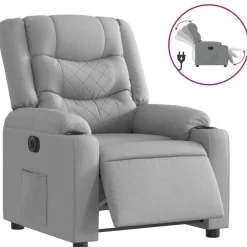 vidaXL Fauteuil inclinable électrique Tissu