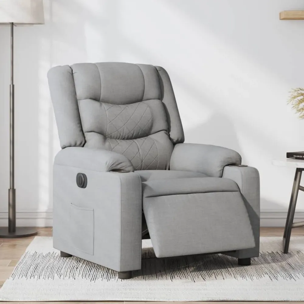 vidaXL Fauteuil inclinable électrique Tissu