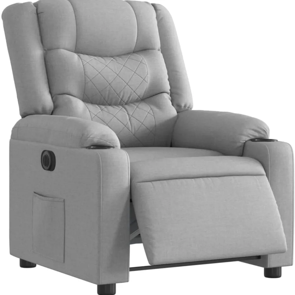 vidaXL Fauteuil inclinable électrique Tissu