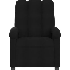 Fauteuils Et Chaises-vidaXL Fauteuil inclinable en tissu Noir