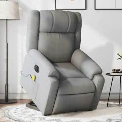 vidaXL Fauteuil inclinable de massage électrique Tissu