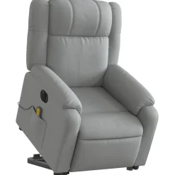 vidaXL Fauteuil inclinable de massage électrique Tissu