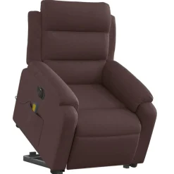 vidaXL Fauteuil inclinable de massage électrique Tissu