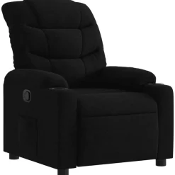 Fauteuils Et Chaises-vidaXL Fauteuil inclinable Tissu Noir