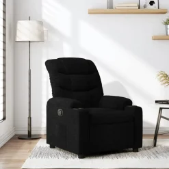 Fauteuils Et Chaises-vidaXL Fauteuil inclinable Tissu Noir