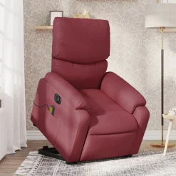 vidaXL Fauteuil inclinable de massage électrique Tissu