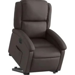 vidaXL Fauteuil inclinable électrique cuir véritable