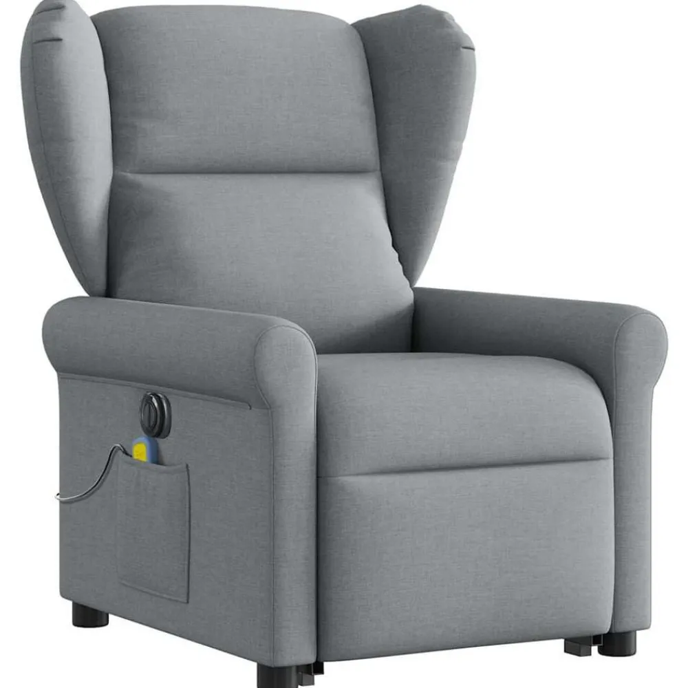 vidaXL Fauteuil inclinable de massage électrique Tissu