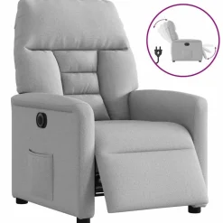 vidaXL Fauteuil inclinable électrique tissu