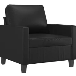 Accessoires Pour Canapés|Canapés-vidaXL Fauteuil 60 cm Similicuir Noir