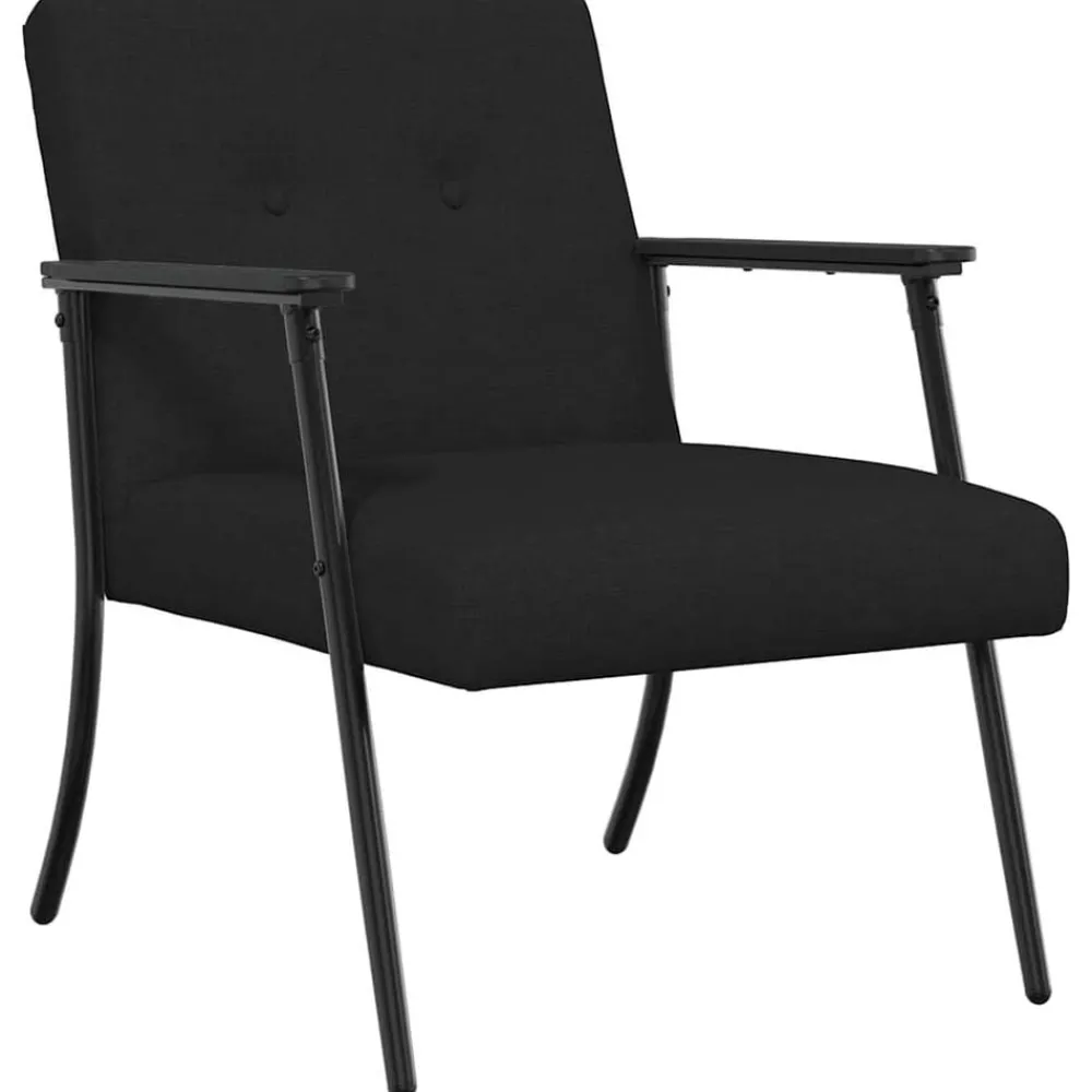 Fauteuils Et Chaises-vidaXL fauteuil tissu Noir