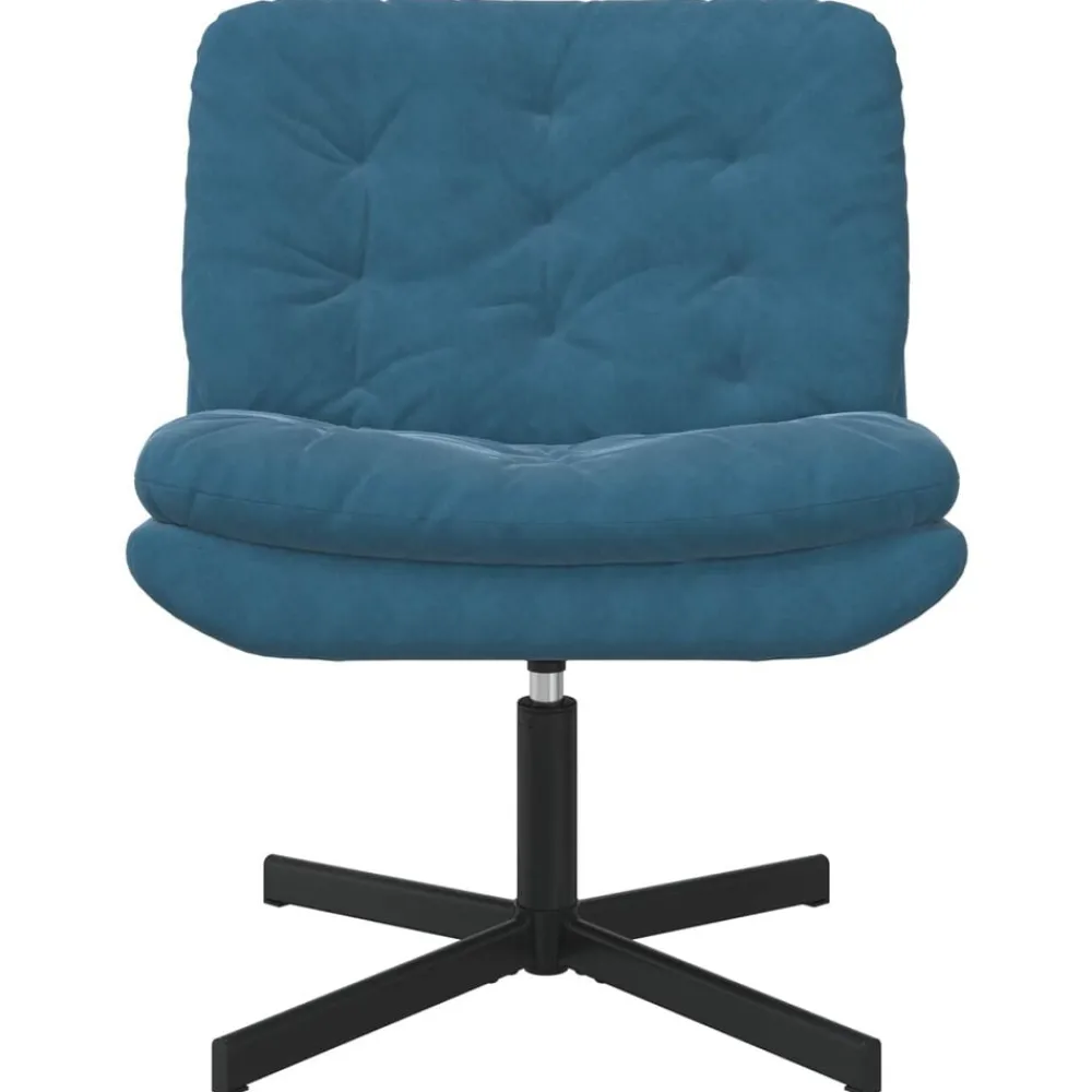 Fauteuils Et Chaises-vidaXL Fauteuil relaxant pivotant 63 x 75 x 76 cm Velours Bleu