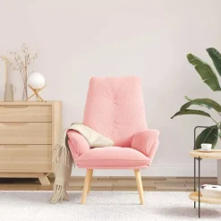 vidaXL fauteuil 69 x 74 x 93 cm Tissu Sherpa